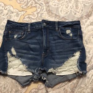 High rise Jean shorts
